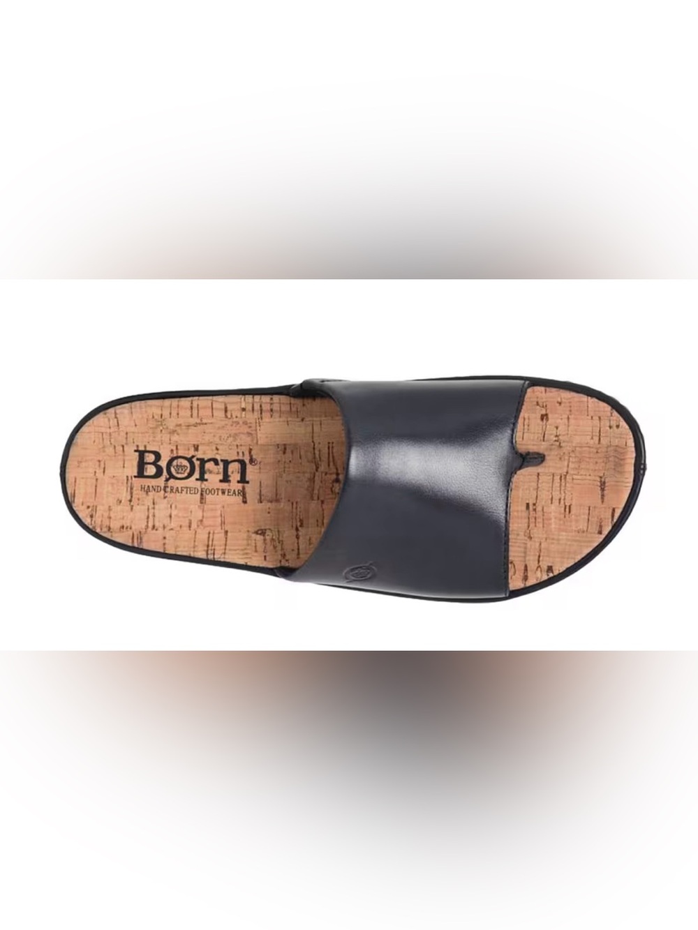 Born Sharr Black Leather Sandals with Cork Insole - excellent condition